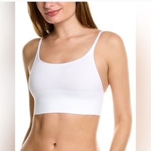NWT Free People Andi Square Neck Seamless Bra in White Size M/L